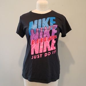 NIKE Dri-Fit Slim Fit Black Tee Size L